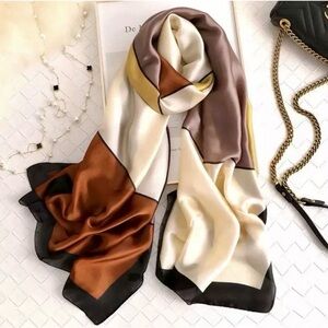 Elegant Multicolor Silk Scarf